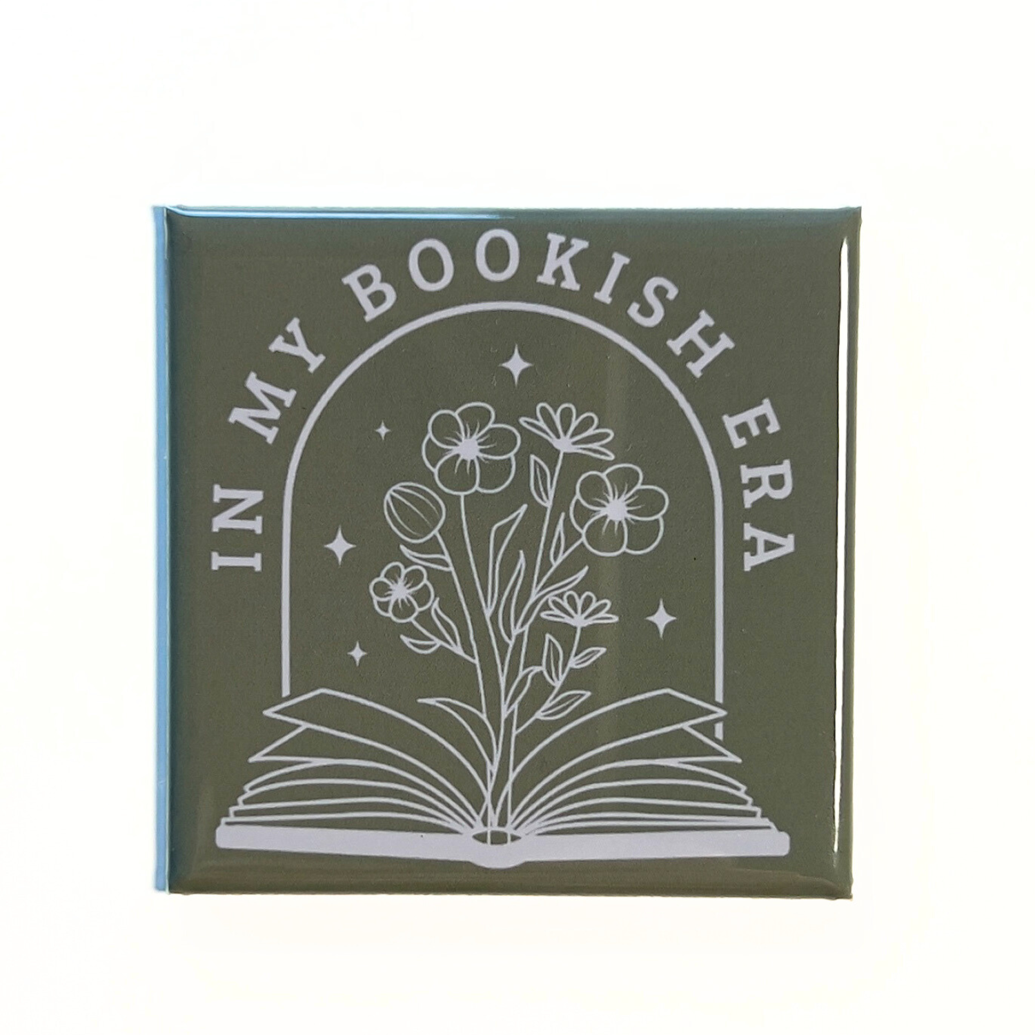 Bookish Era Magnet - Green