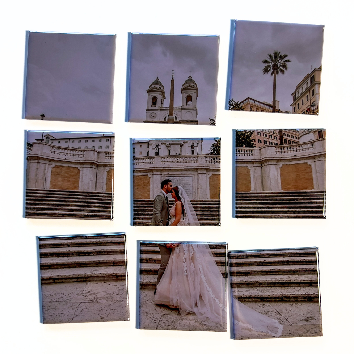 9 Piece Puzzle Photo Magnet