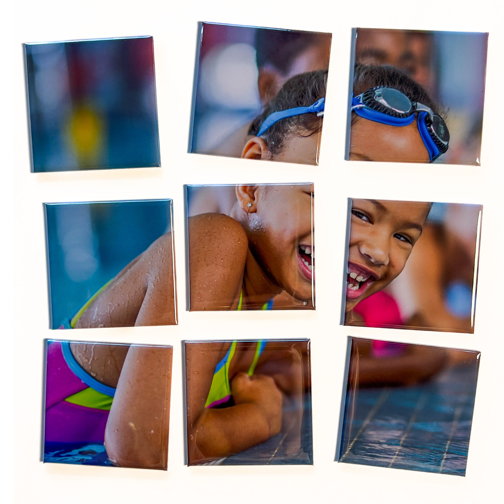 9 Piece Puzzle Photo Magnet