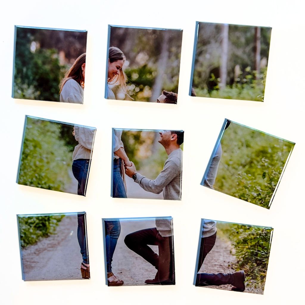 9 Piece Puzzle Photo Magnet